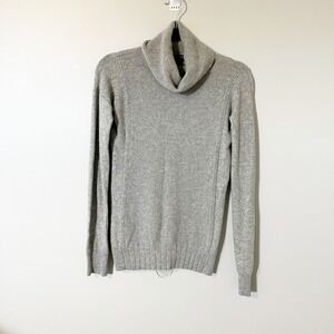 LOCKHART Grey 100% Cashmere Turtleneck‎ Sweater Women's Size S